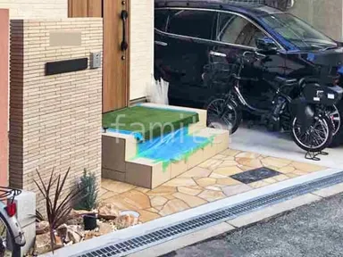 施工例 新築シンプル オープン外構