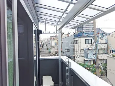 施工例 ベランダ屋根 YKKソラリア3階 積雪50cm対応