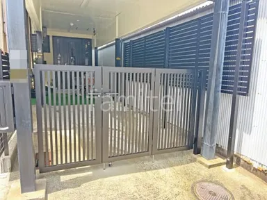 施工例 門扉 目隠しフェンス塀 郵便受けポスト