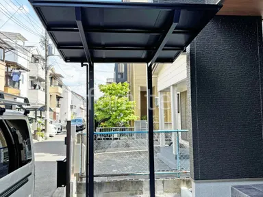 施工例 自転車バイク屋根 LIXILネスカF