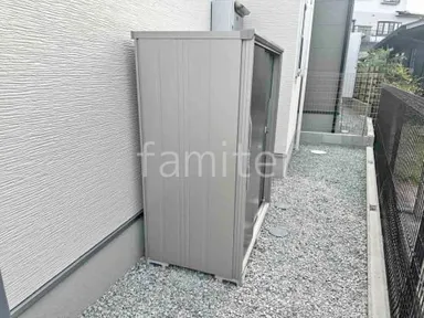 施工例 物置 境界フェンス