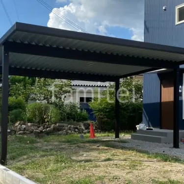 雨・風・雪にも強い折半屋根カーポート！