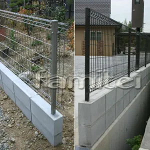 奈良 外構 工事費込み!激安境界メッシュフェンス