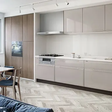 こだわりのインテリアに合う可愛いキッチン「エーデル」！ホーローだから高性能♪