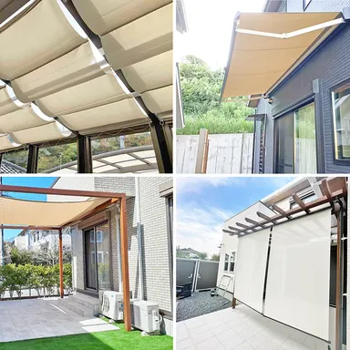 シェード？？オーニング？？日除けの種類とメリット、おしゃれな施工例をご紹介♪