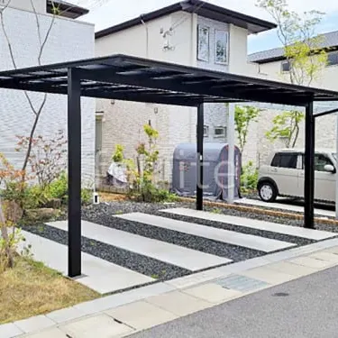 かっこいい!スタイリッシュな黒系カーポート6選【外構・リフォーム工事】