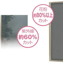 サンルームの網戸を花粉対策用に☆三協アルミ「フィルタード」