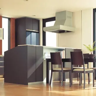 キッチンにテーブルが寄り添うオープンキッチン☆