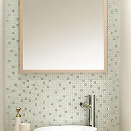 洗面周りをタイルで可愛く☆