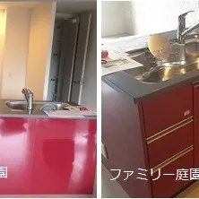 【施行例】マンションキッチンリフォーム♪L型からI 型キッチンへ