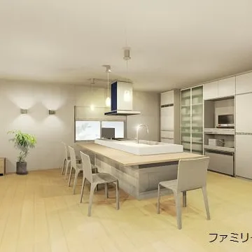 動線◎「キッチン一体型カウンターテーブル」プラン