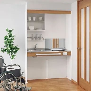 車いすをお使いの方や高齢者の方におすすめ☆タカラのミニキッチン