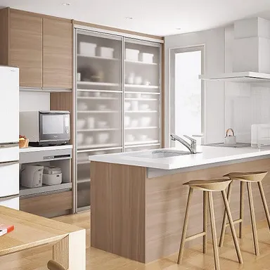 人気♪キッチンの背面収納