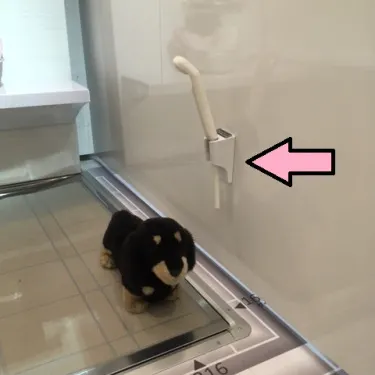 ベストポジションでシャンプー出来るマグネットフック