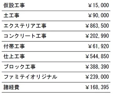 参考見積　表札別途