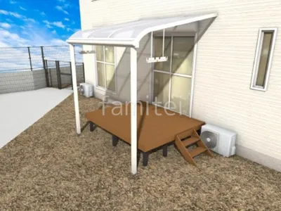 ウッドデッキとテラス屋根で快適に過ごすお庭リフォーム