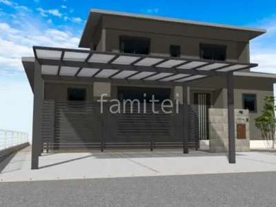 2台用カーポート 目隠しフェンス