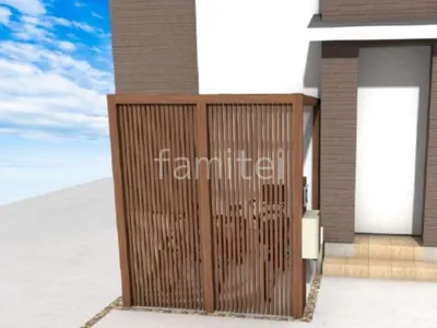 プラスGでサイクルポートと門柱を兼ね揃えた門まわりリフォーム