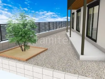 メンテナンスが簡単な砂利敷きで清潔感のある外構リフォーム工事