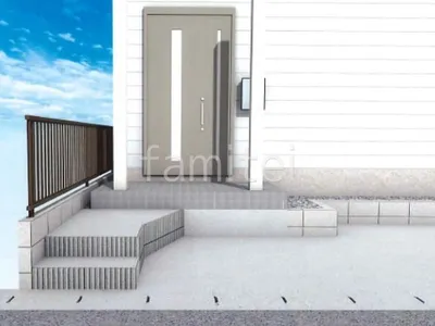 門まわりを解体して駐車スペースを拡張した外構リフォーム工事