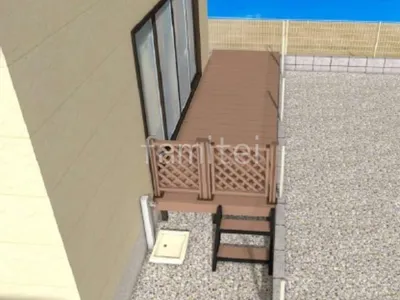 ウッドデッキ デッキフェンス