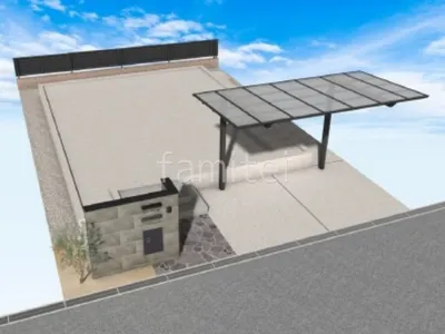 土間コンクリート　シンボルツリー