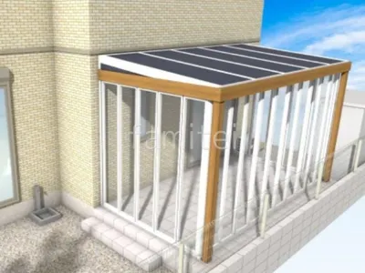 ガーデンサンルームで開放感のあるお庭リフォーム工事