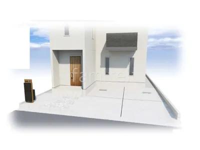 土間コンクリート　車止め