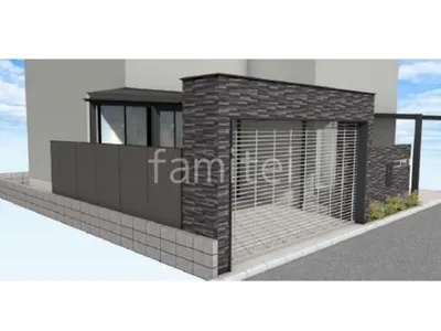 シャッターゲート　目隠しボード　2台用カーポート