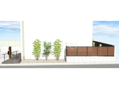 目隠しフェンス　シンボルツリー