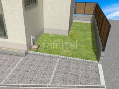 人工芝　立水栓　目隠しフェンス