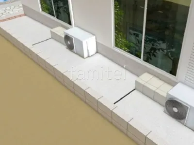 タイル貼り階段