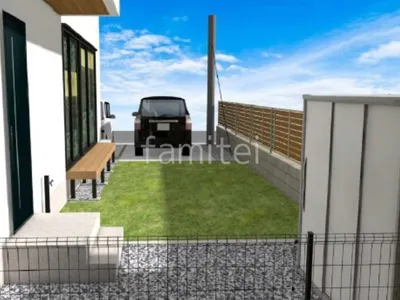 人工芝　ウッドデッキ