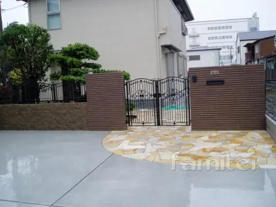 新築セミクローズ外構