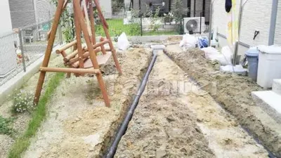 透水管埋設
