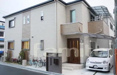 シンプルモダン　新築 オープン外構