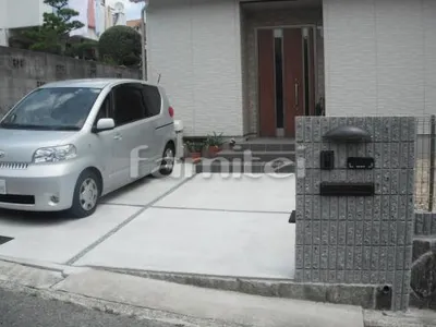 化粧ブロック門柱