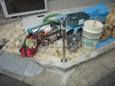 バリカーポート取付　TOEXスペースガード