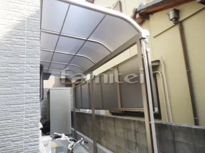 自転車バイク屋根 レギュラーテラス屋根 1階 目隠し側面パネル