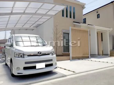 車庫土間コンクリート 草目地 タマリュウ