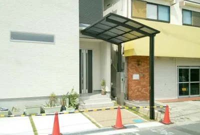 自転車バイク屋根 プライスポートミニ サイクルポート R型アール屋根