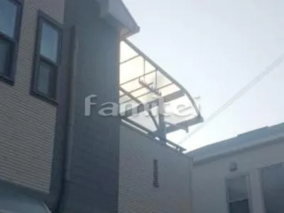 ベランダ屋根 YKKAP ヴェクター(ベクター)テラス屋根 2階用 R型アール屋根 物干し