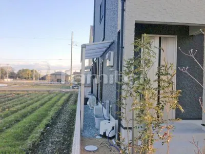 犬走り雨除け屋根 YKKAPヴェクター(ベクター)テラス屋根 1階用 F型フラット屋根
