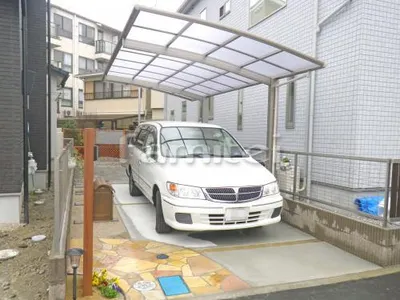 駐車場ガレージ床 土間コンクリート 真砂土目地