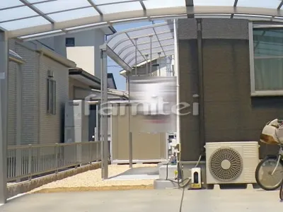 雨除け屋根 LIXILリクシル サンクテラス屋根2(スピーネ) TOEXトエックス 1階用 R型アール屋根 物干し 土間コンクリート