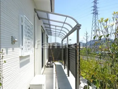 雨除け屋根 LIXILリクシル サンクテラス屋根2(スピーネ) TOEXトエックス 1階用 R型アール屋根 物干し 土間コンクリート