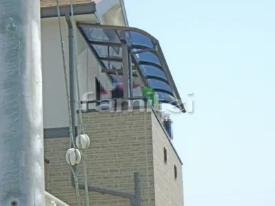 ベランダ屋根 YKKAP ヴェクターテラス屋根(ベクター) 2階用 R型アール屋根 物干し