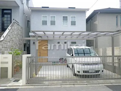 新築シンプル クローズ外構