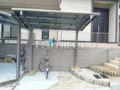 自転車バイク屋根 プライスポートミニ 駐輪場屋根 サイクルポート R型アール屋根
