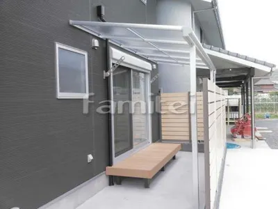 雨除け屋根 YKKAP ヴェクターテラス屋根(ベクター) 1階用 F型フラット屋根